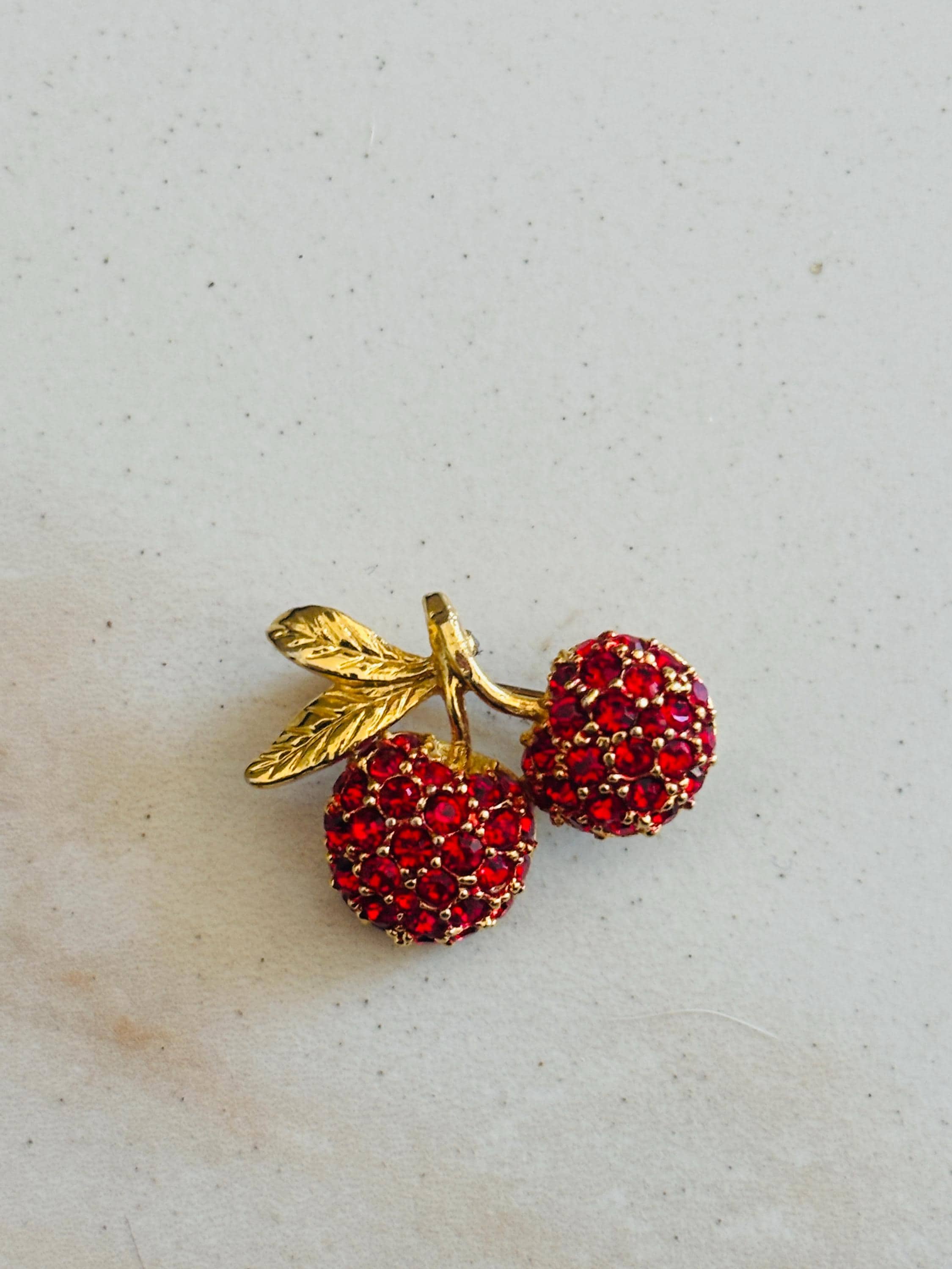 Cherry Brooch - Etsy