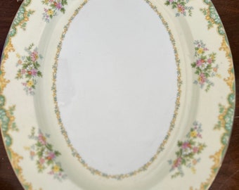 Noritake China Topaze Oval Serving Platter 16 inch~Japan Noritake Jasmine Pattern