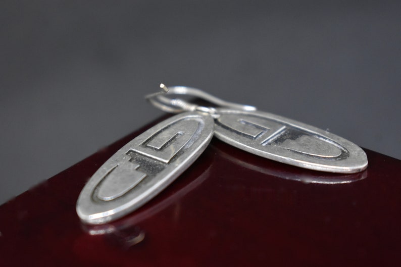 Sterling Navajo Earrings FIJ Southwestern