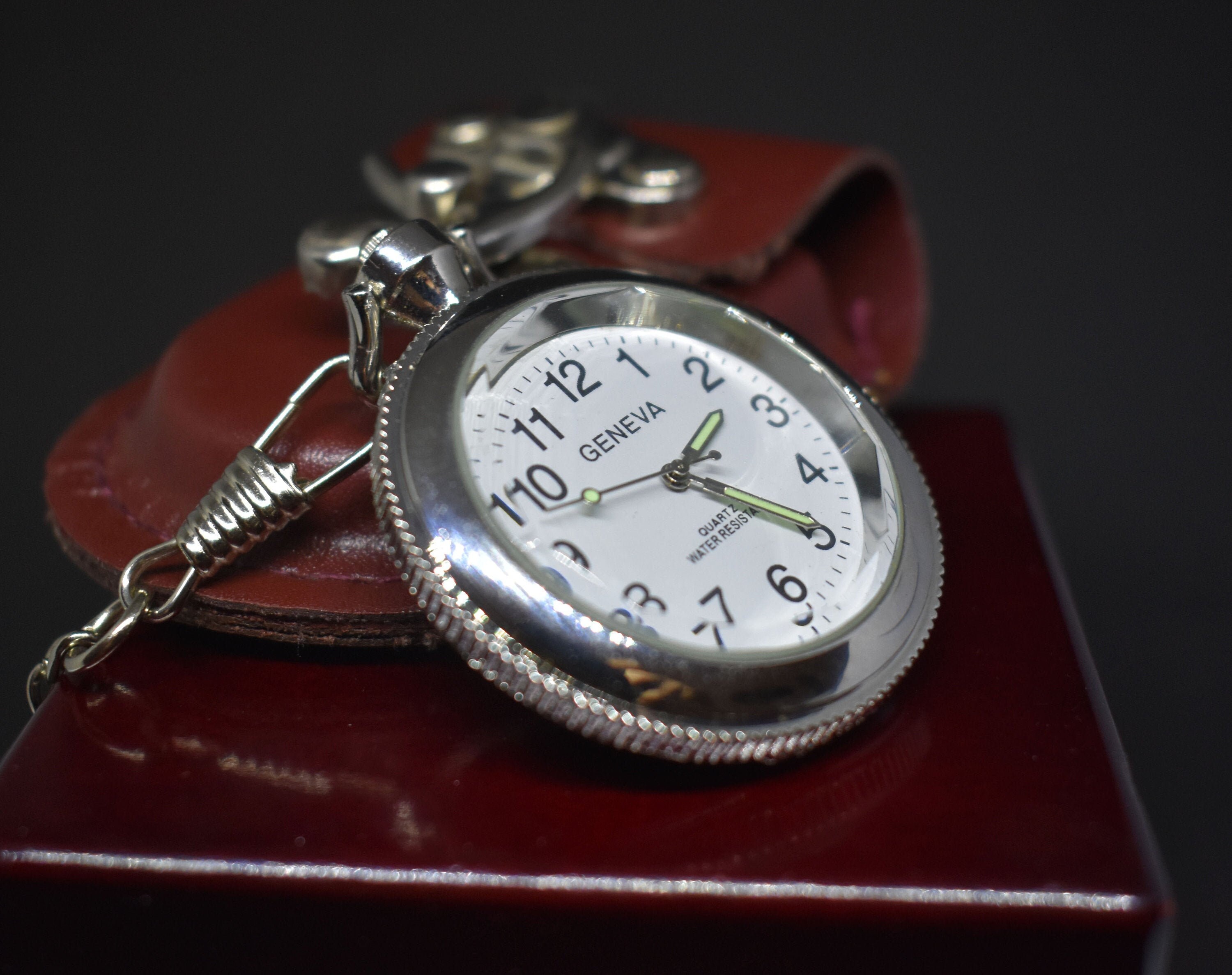 Geneva Quartz Pocket Watch for sale Only 3 left at 75