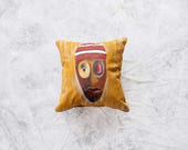 Pillow cover made of upholstery grey matte fabric
