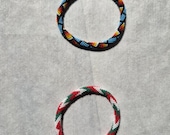Handmade African Seed Bead Rope Bracelet | Spiral Design, Maasai Inspired Boho Jewelry