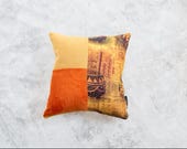 Upholstery fabric hand-made pillow cover