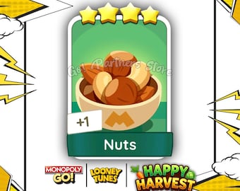 NUTS Set #11 Monopoly_Go 4 Star Stickers Happy Harvest Album