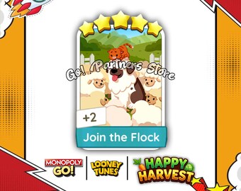 JOIN THE FLOCK Sticker Set-15 | Happy Harvest Album | Monopoly_Go 5 Star Stickers