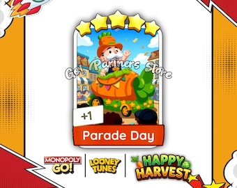 PARADE DAY Sticker Set-14 | Happy Harvest Album | Monopoly_Go 5 Star Stickers
