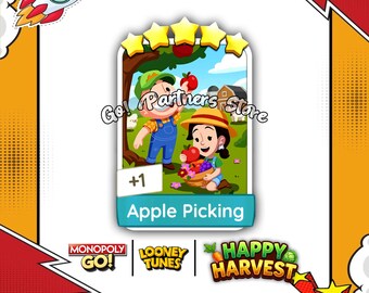 APPLE PICKING Sticker Set-15 | Happy Harvest Album | Monopoly_Go 5 Star Stickers