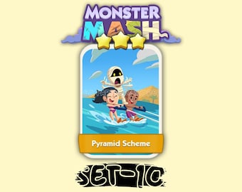 PYRAMID SCHEME Set #10 Monopoly_Go 3 Star Stickers