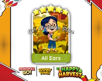 ALL EARS Sticker Set-17 | Happy Harvest Album | Monopoly_Go 5 Star Stickers