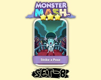 Strike a Pose Set #8 Monopoly_Go 3 Star Stickers