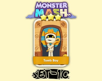TOMB BOY Set #10 Monopoly_Go 3 Star Stickers
