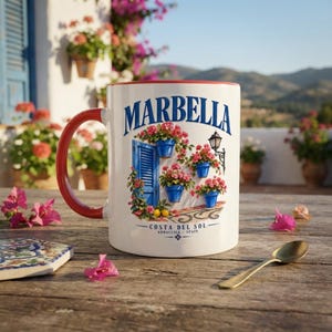Marbella-mugg – Costa del Sol-kaffemugg, Spanien-resesouvenir och Medelhavspresent