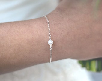 Pearl Jewelry, Pearl Bracelet, Bridal Shower Gift, Bridal Jewelry Pearl, Bridesmaid Gift, Maid Of Honor Gift, Mother In Law Gift