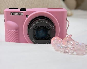 Cámara digital Canon PowerShot G7 X Mark III, color negro y rosa, zoom 4.2x, Wi-Fi, HDMI y USB.