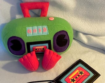 Green Boombox Doll - Ready Made