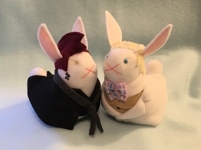 Teeny OTP Any Bunny Pair Custom Made image 1