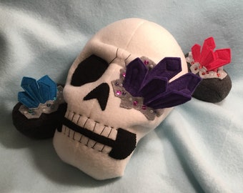 Plush Skull 10”- Custom Made Any Color