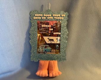Dashboard Lyric Collage with legs - 9”