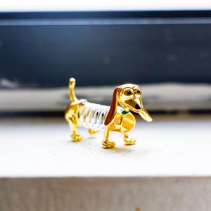 Pixar Toy Story Slinky Dog S925 Silver DIY Charm Bead | Fits Pandora Style Charm Bracelets | Bracelet & Necklace Pendant | Gift for Her