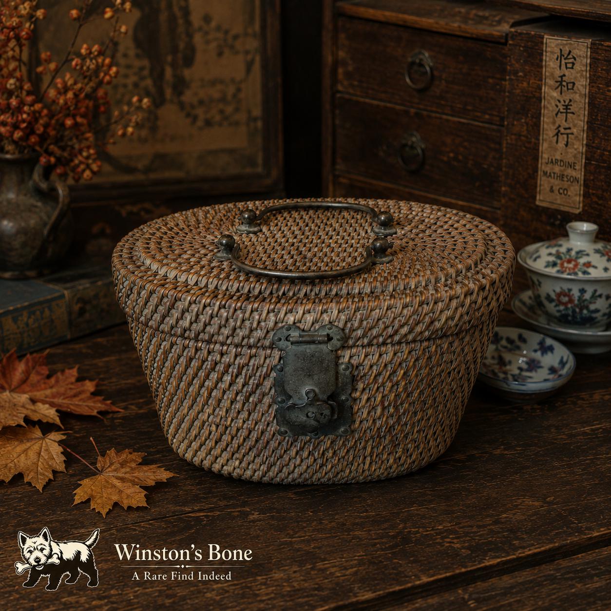 Double Handle Antique Basket - Etsy