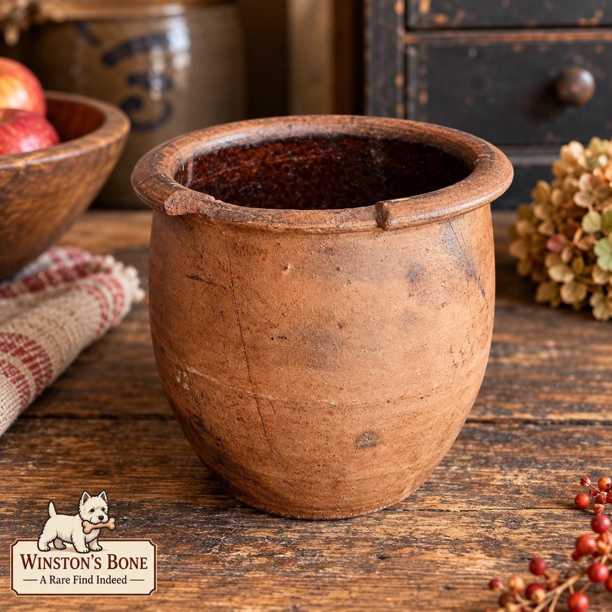 Antique Redware Crocks - Etsy