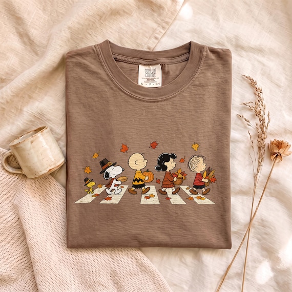 Thanksgiving Fall Graphic Tee, Autumn Harvest Shirt, Cute Dog & Friends Tee, Vintage Thanksgiving Shirt, Cozy Fall Graphic Tee