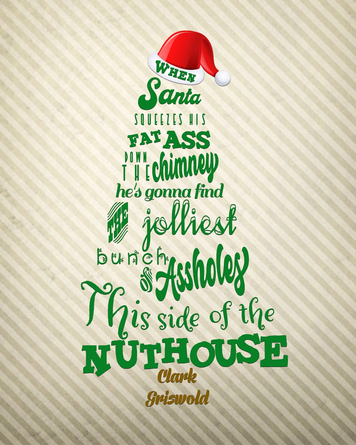 Jolliest Bunch of Aholes 8x10 Christmas Vacation Movie  Etsy