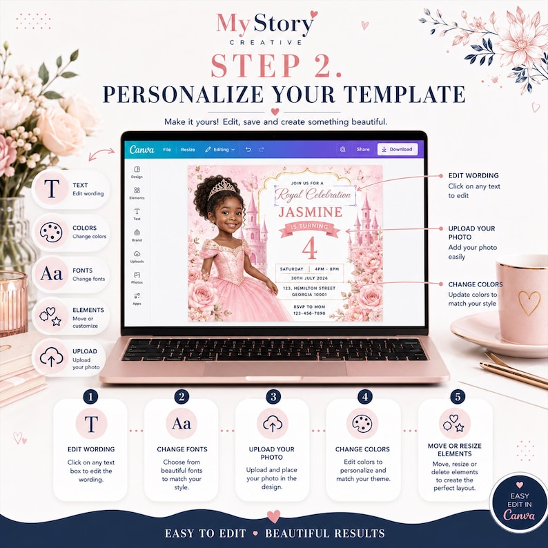Invitation Pour Un 6e Anniversaire Sur Le Th me Des F es Mod le Canva invitation-pour-un-6e-anniversaire-sur-le-th-me-des-f-es-mod-le-canva