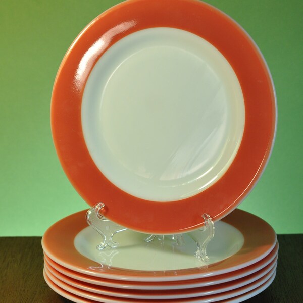 Pyrex Flamingo Pink Dessert or Salad Plates - Set of Two - Beautiful 1950s Era Dishes - Gift for Her