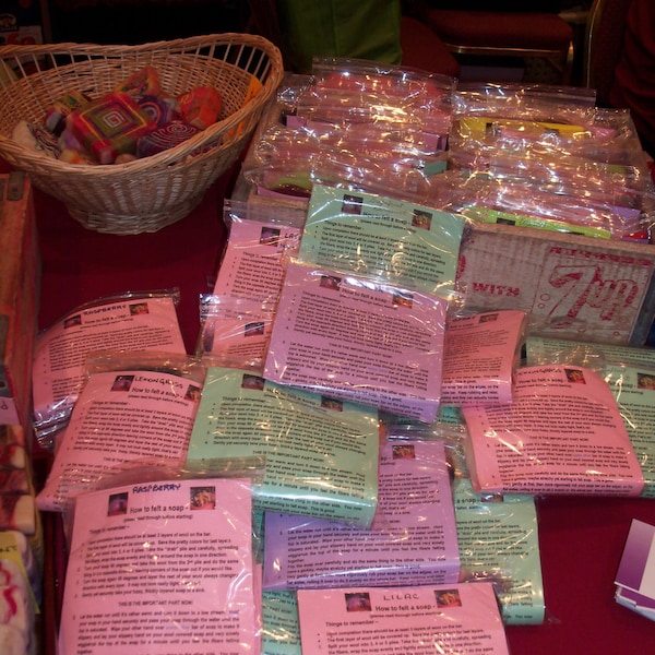 FELTED SOAP KITS - Everything to make your own felted soap but water!!