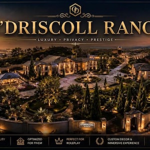 O'Driscoll Ranch Estate MLO [FiveM] | Luxury Countryside Mansion & Private Airstrip | Elite Ranch Roleplay