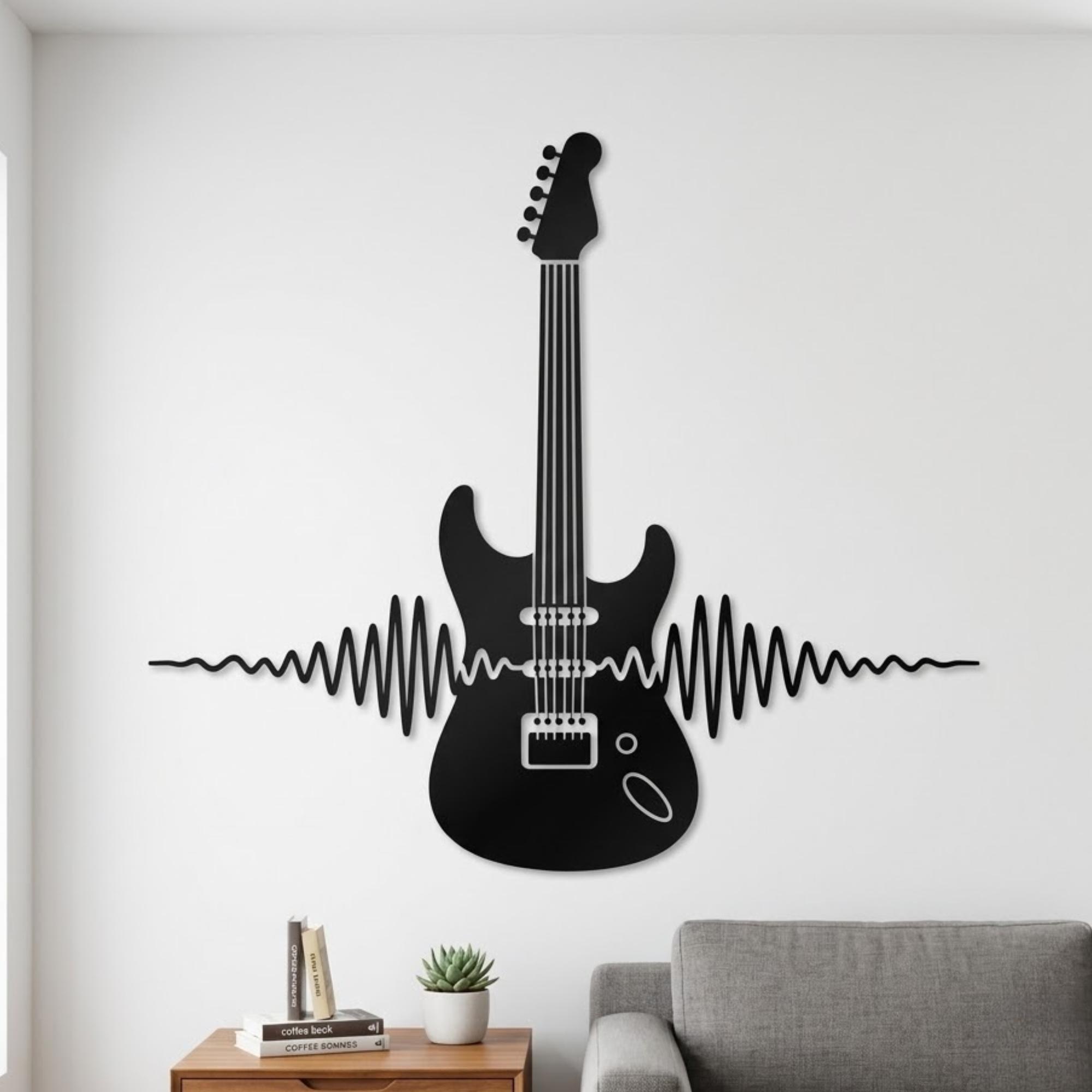 Guitar Soundwave Art - Etsy