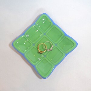 Green Blue Cushion Dish