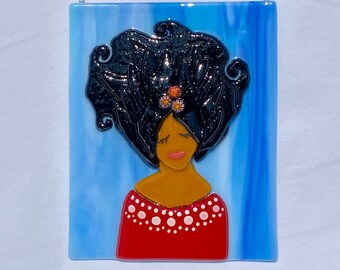Connie - Glass Tile Portrait