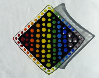 Rainbow Dots Dish
