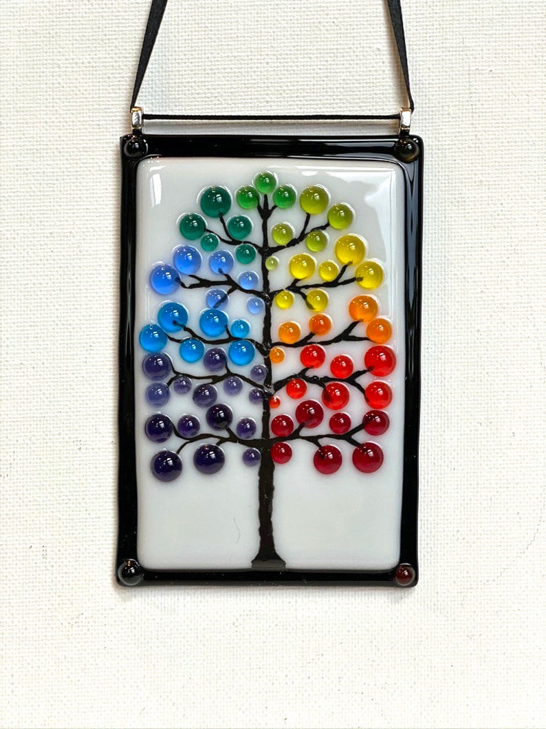Small Rainbow Tree Clear Dots