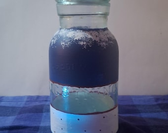 Tarro antiguo pintado - Yate