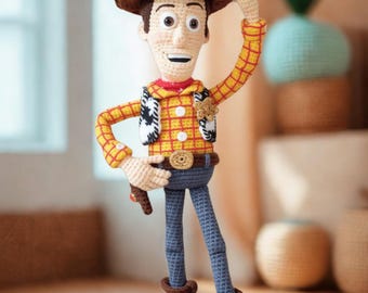 Patrón de muñeco vaquero de ganchillo / Amigurumi del Oeste en PDF (apto para principiantes)