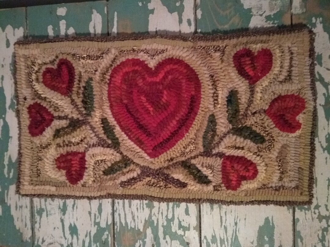 Hand Hooked Wool Rug - Etsy