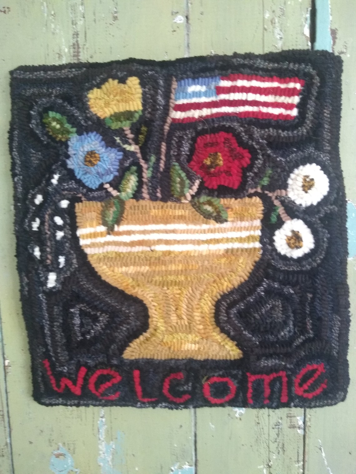 Hand Hooked Wool Rug - Etsy