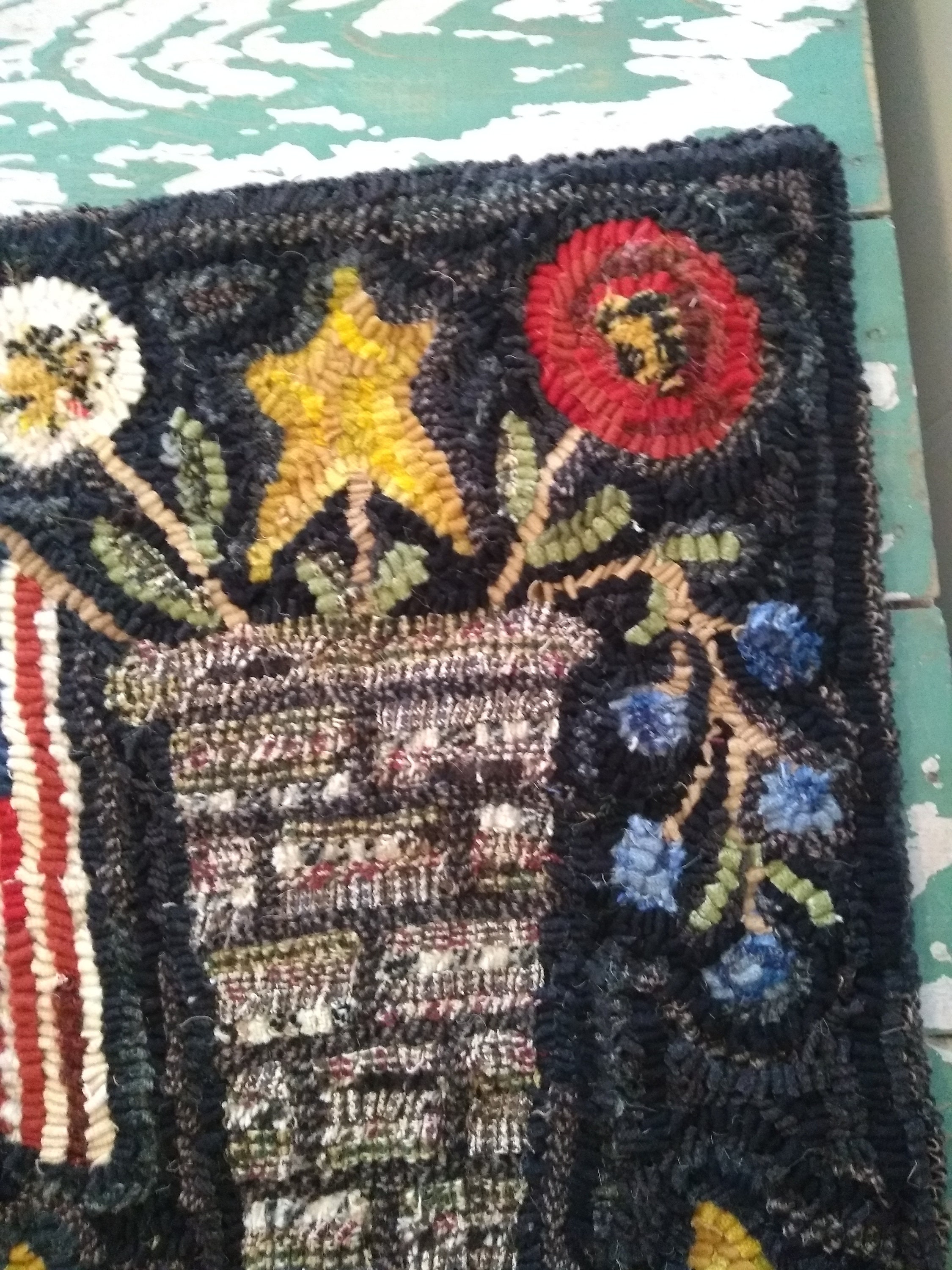 Hand Hooked Wool Rug - Etsy