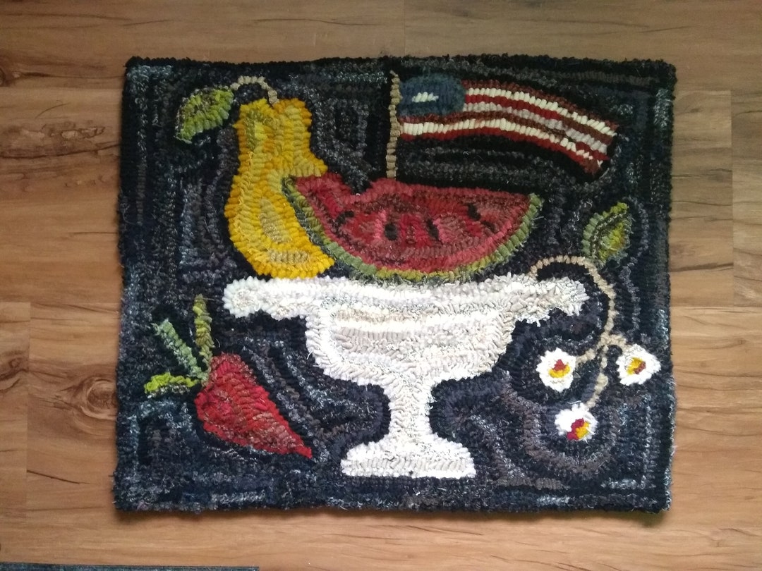 Hand Hooked Wool Rug - Etsy