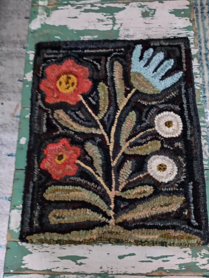 Hand Cut Wool Rugs Hand Hooked Wool Rug - Etsy