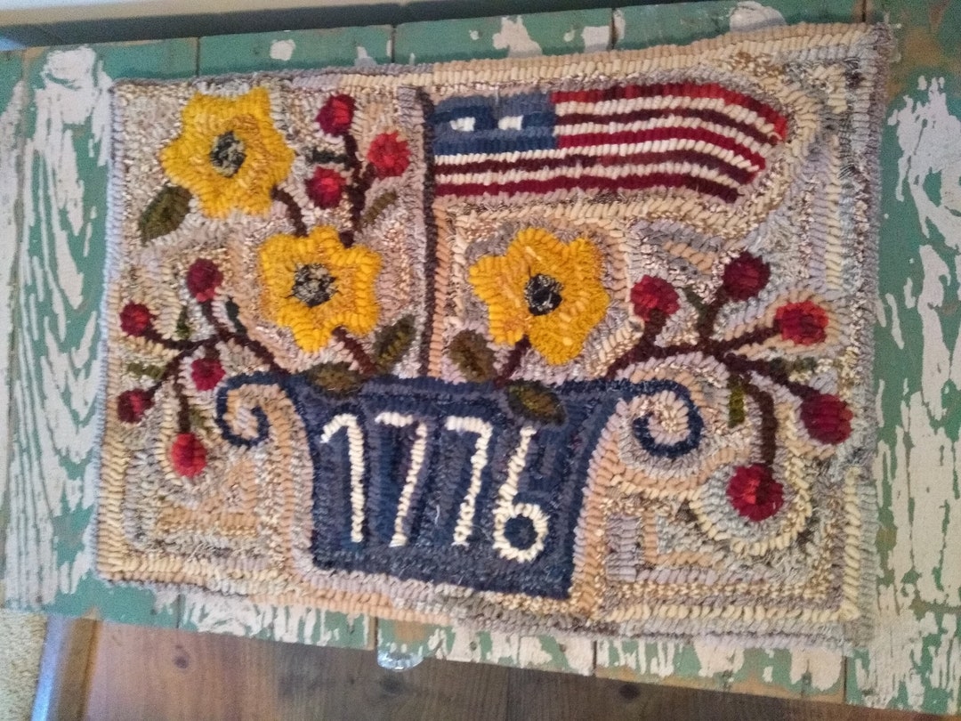 Hand Hooked Wool Rug - Etsy