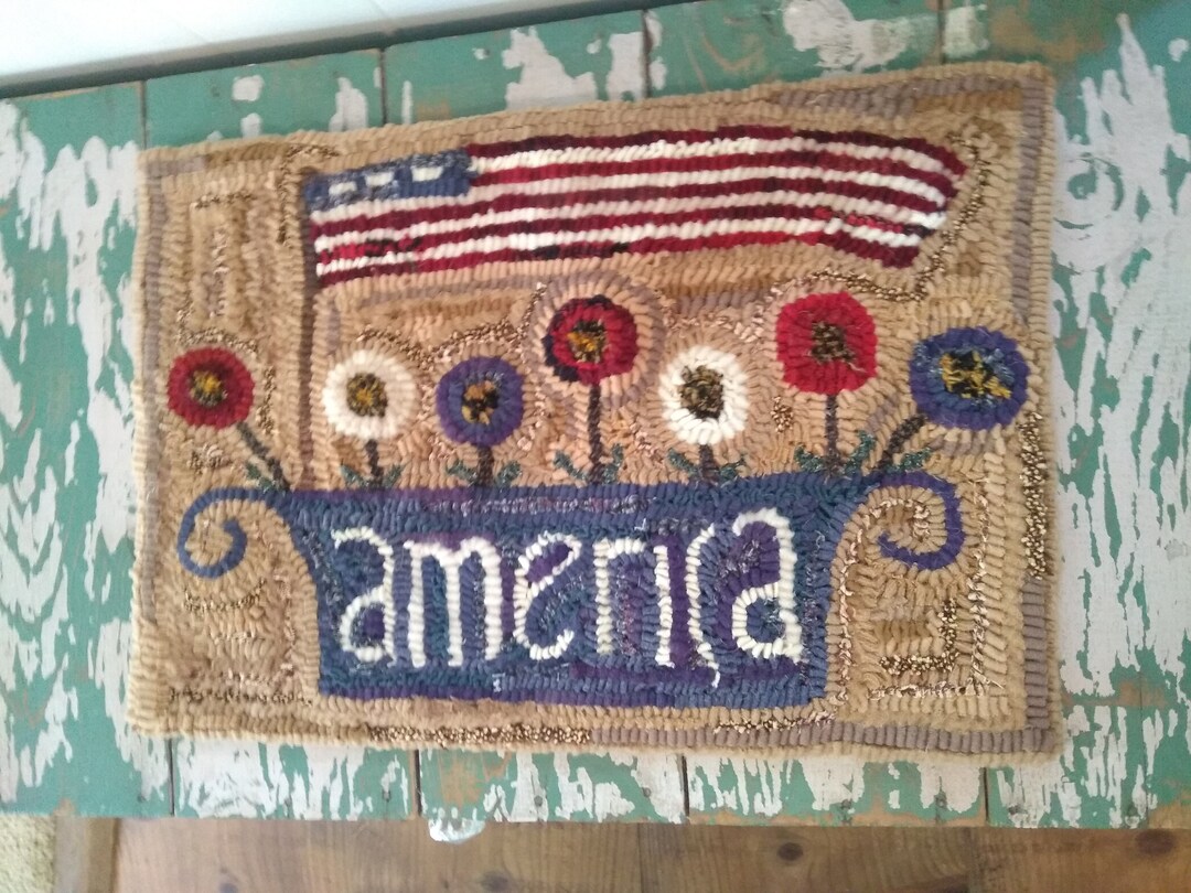 Hand Hooked Wool Rug - Etsy