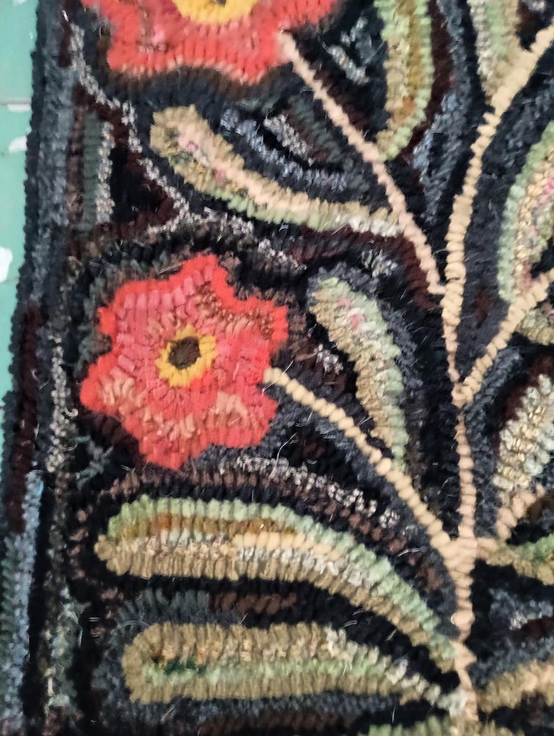 Hand Hooked Wool Rug - Etsy