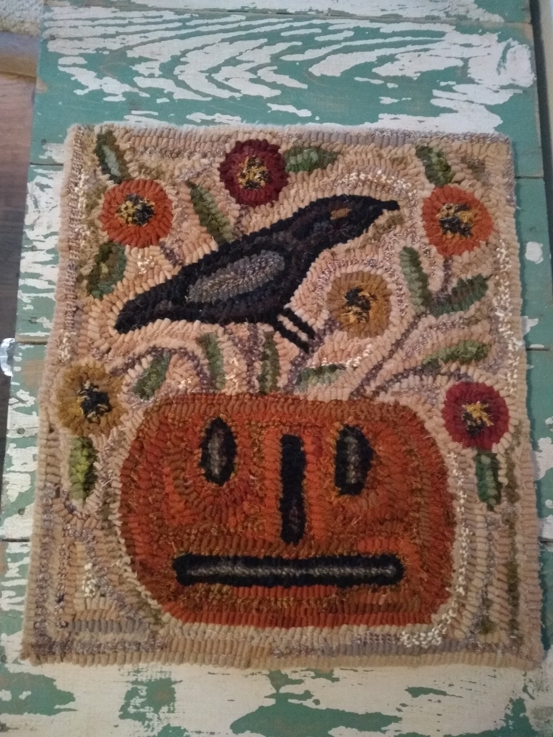 Hand Hooked Wool Rug - Etsy