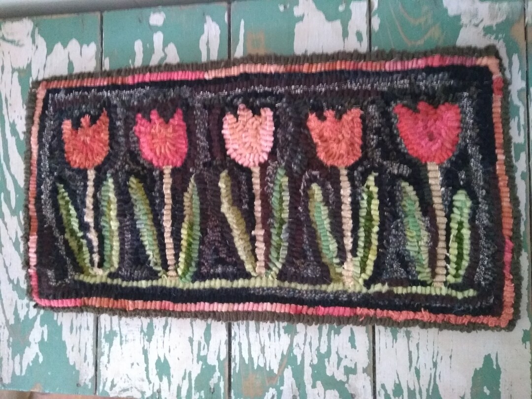 Hand Hooked Wool Rug - Etsy