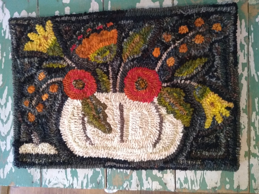 Hand Hooked Wool Rug - Etsy