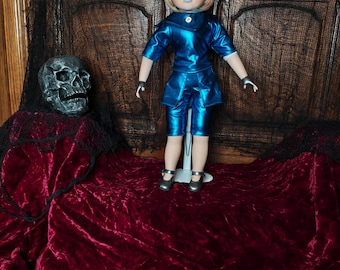 Natasha - 20" OOAK Upcycled Gothic Horror, Collectible, Porcelain Doll